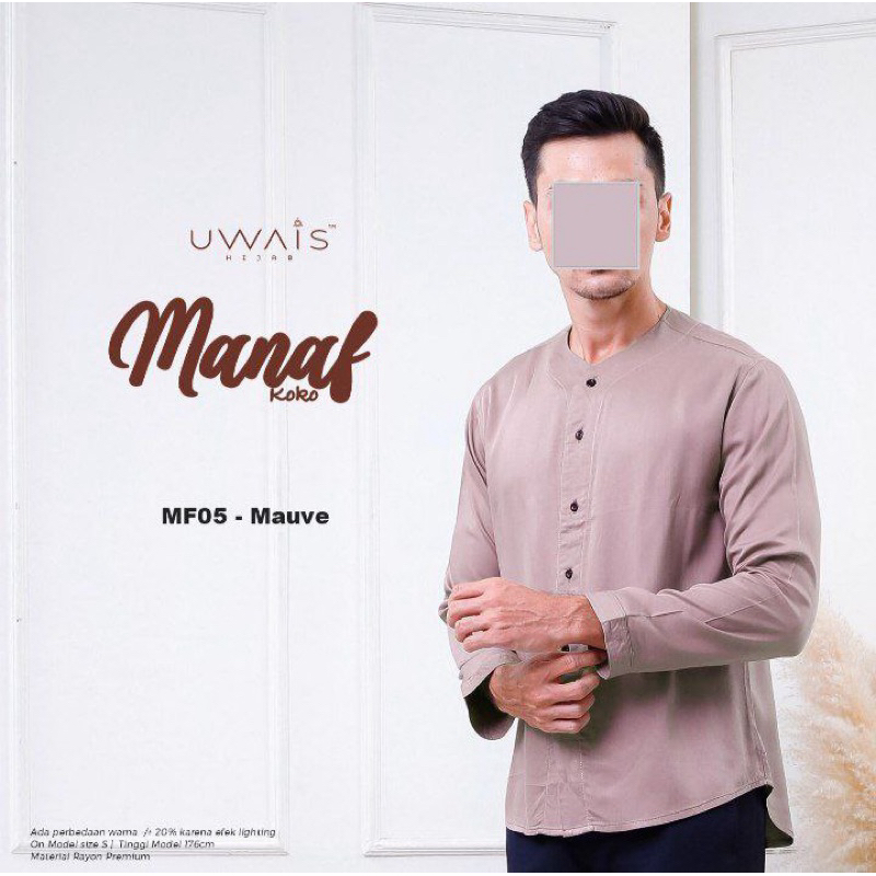 Koko terbaru - Koko lengan panjang - Koko uwais - Manaf mauve//
