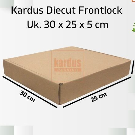 

Kardus Box Kotak Dus Hampers Fashion Polos Murah Uk 30x25x5 model Lock Samping B/Flute 3 mm