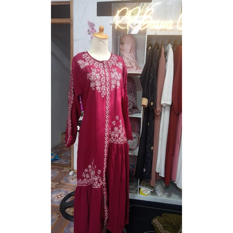 dress crinkle airflow bordir