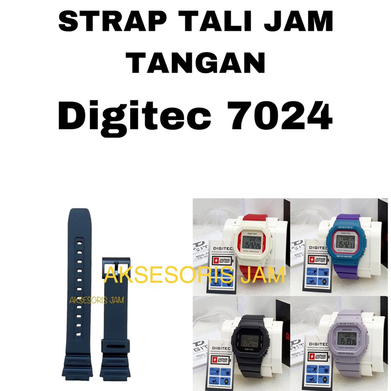 STRAP TALI JAM TANGAN ORIGINAL UTK DG-7024 DG7024 DG 7024 DIGITEC 7024T, DG 4088T DG-4088 DG4088 PAS