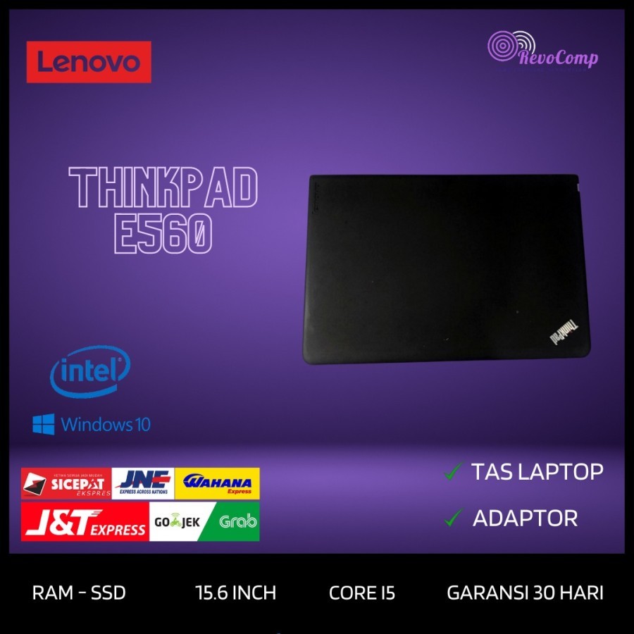 Laptop Lenovo Thinkpad E560 Core i5 Gen 6 Ram SSD Win 10