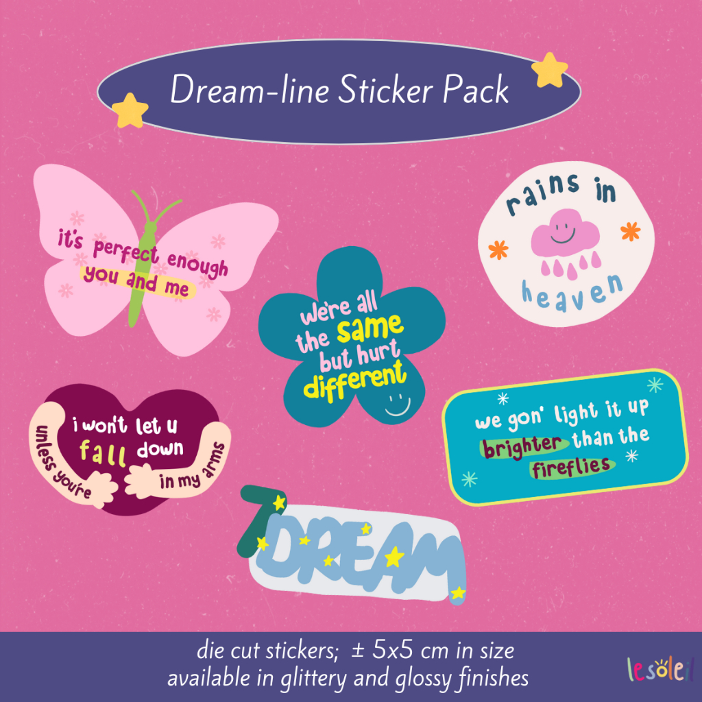 

ꕤ dream-line | nct dream lyrics sticker pack