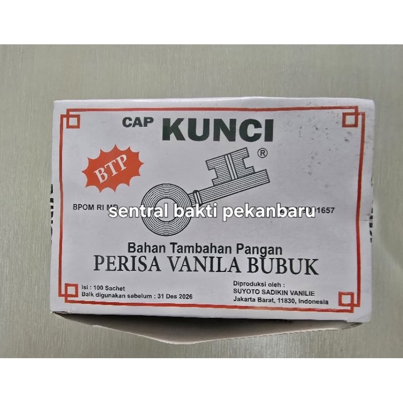 

PERISA VANILA BUBUK CAP KUNCI ISI 100 PCS [ASLI]