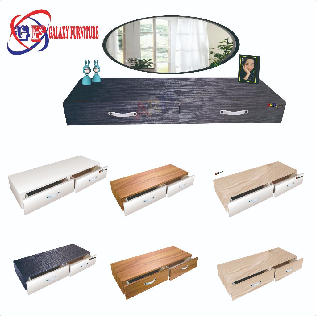 (60x30)Rak Laci Dinding 60x30x9cm/Rak Laci Dinding Jumbo 2 Laci,/Rak Dinding Minimalis/Rak Dinding A