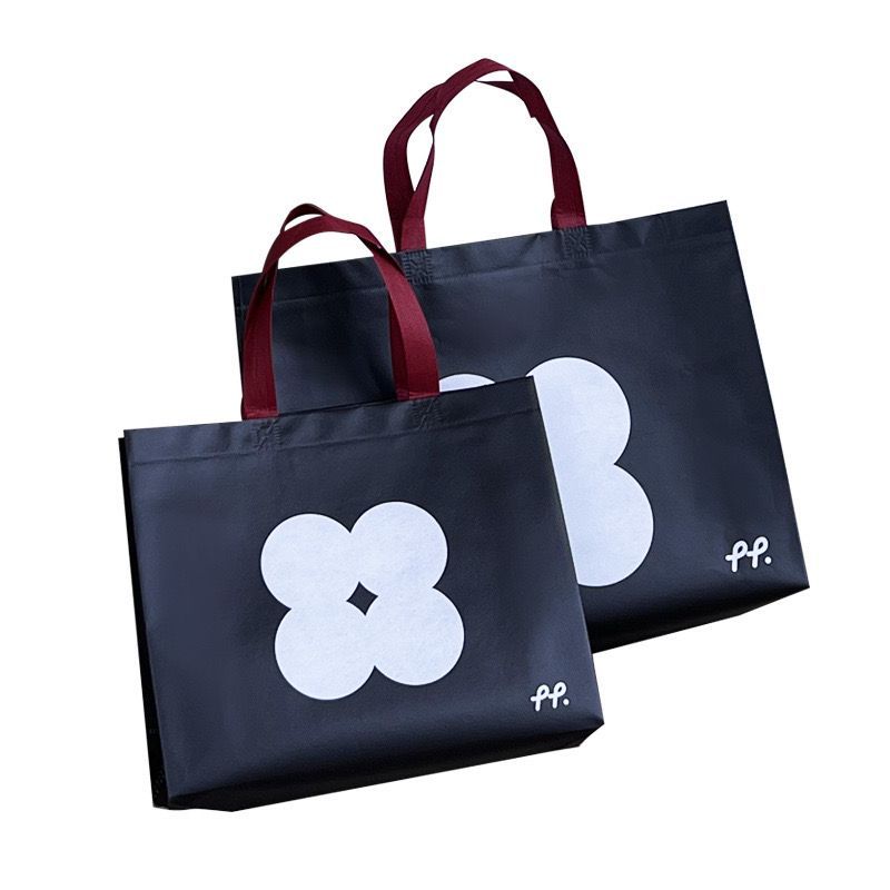 

Paper Bag Kain Bunga Hitam L Tas Kantong Go Green Premium Godie Bag Gift Bag