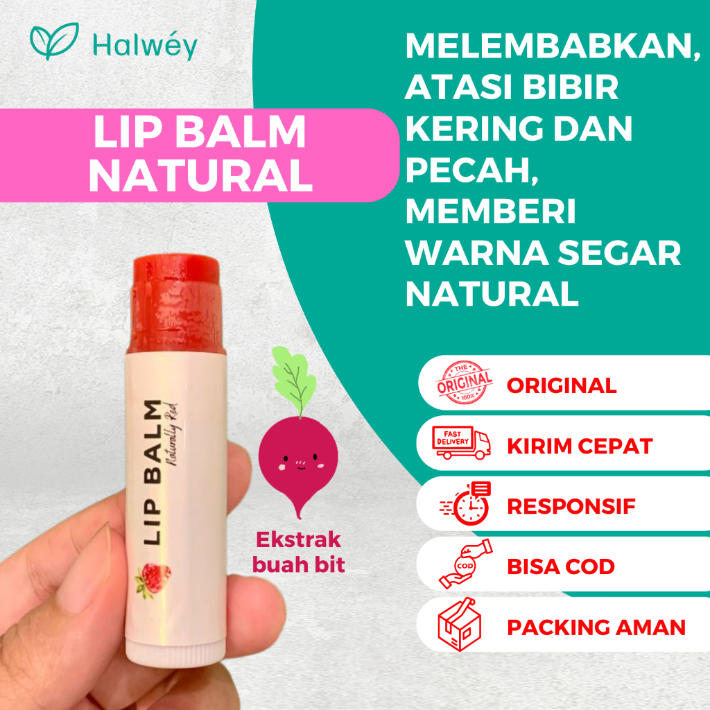 [FREE GIFT] NEW LIP BALM HALWEY MELEMBABKAN DAN MENCERAHKAN BIBIR | LIP BALM HERBAL | LIP SERUM | PE