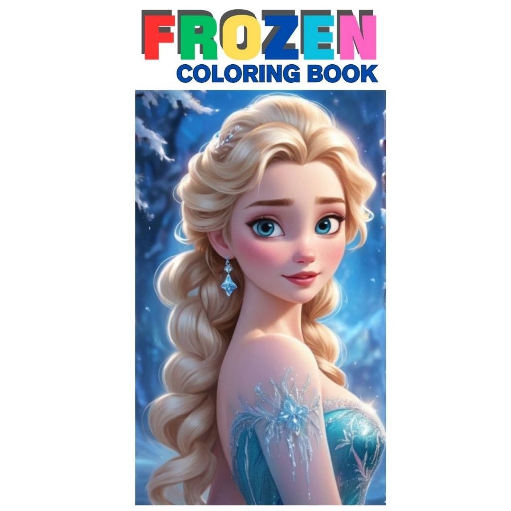 

FROZEN Coloring Book Relaxing Activity Buku Mewarnai Remaja Dewasa Aesthetic Kertas Tebal Premium