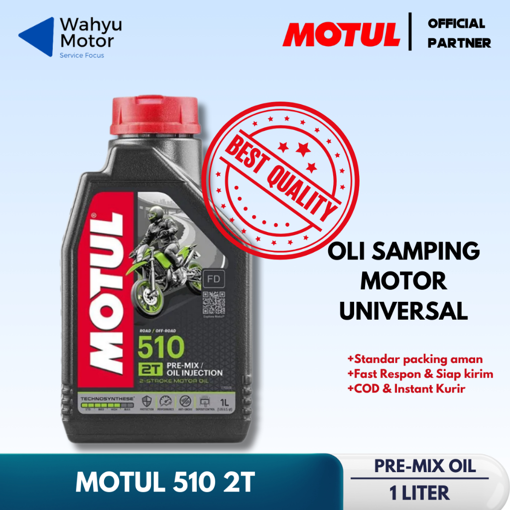 Oli Motul 2T 510 1 liter Universal Motor Racing Sport Original Motul