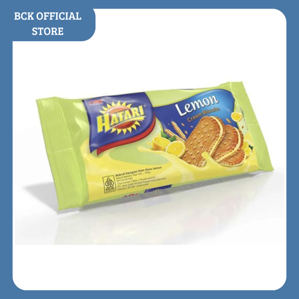 

Hatari Lemon Cream Biscuits 190gram (PCS)