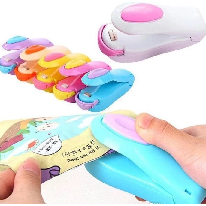MINI HAND SEALER perekat plastik portable merapatkan kembali plastik pembungkus makanan yang terbuka