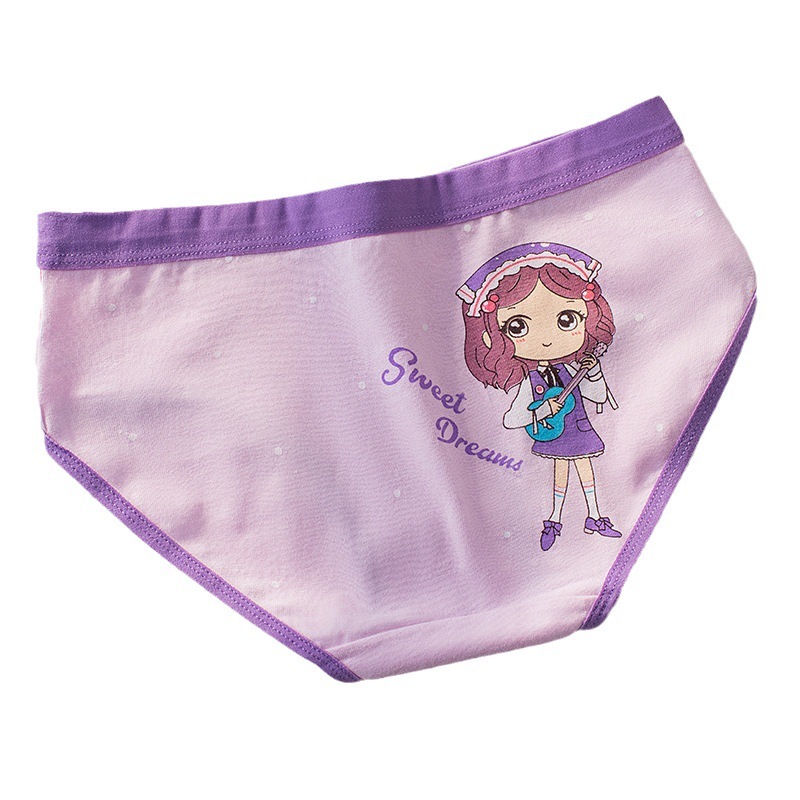 MISS'O CD1822 Celana Dalam Segitiga Anak Perempuan CD Katun Motif Kartun Girl Ungu Purple Lucu