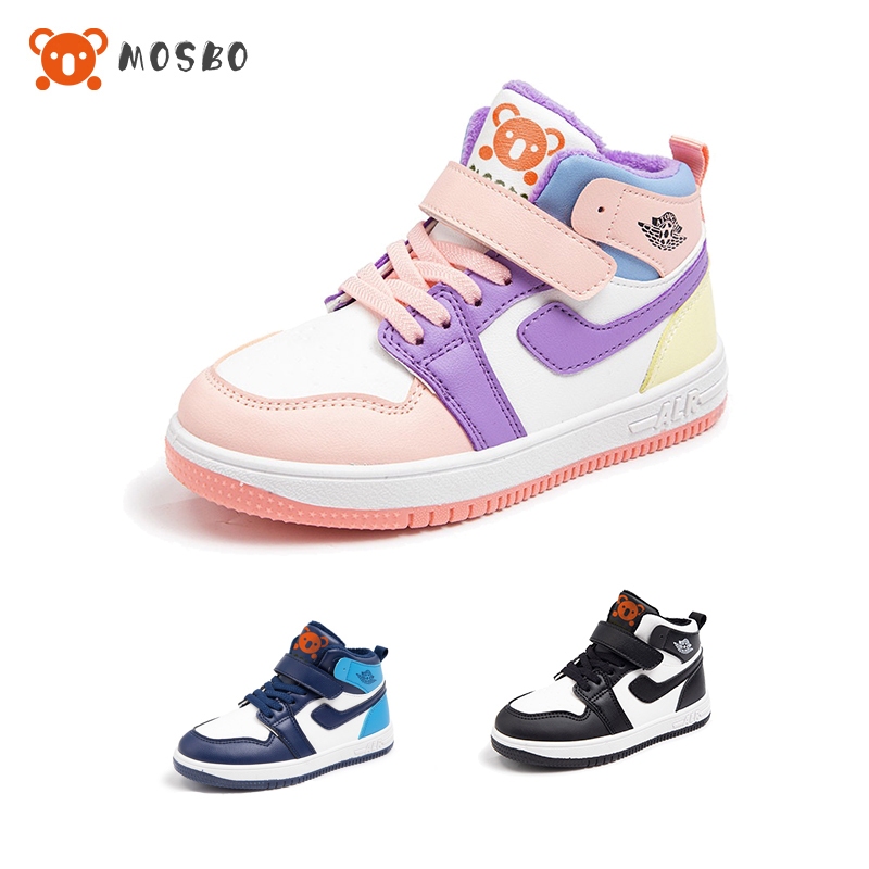 MOSBO Sepatu Anak Perempuan Boots Anak Sneaker Laki-Laki Sepatu Anak Perempuan Sekolah Sneakers Sepa