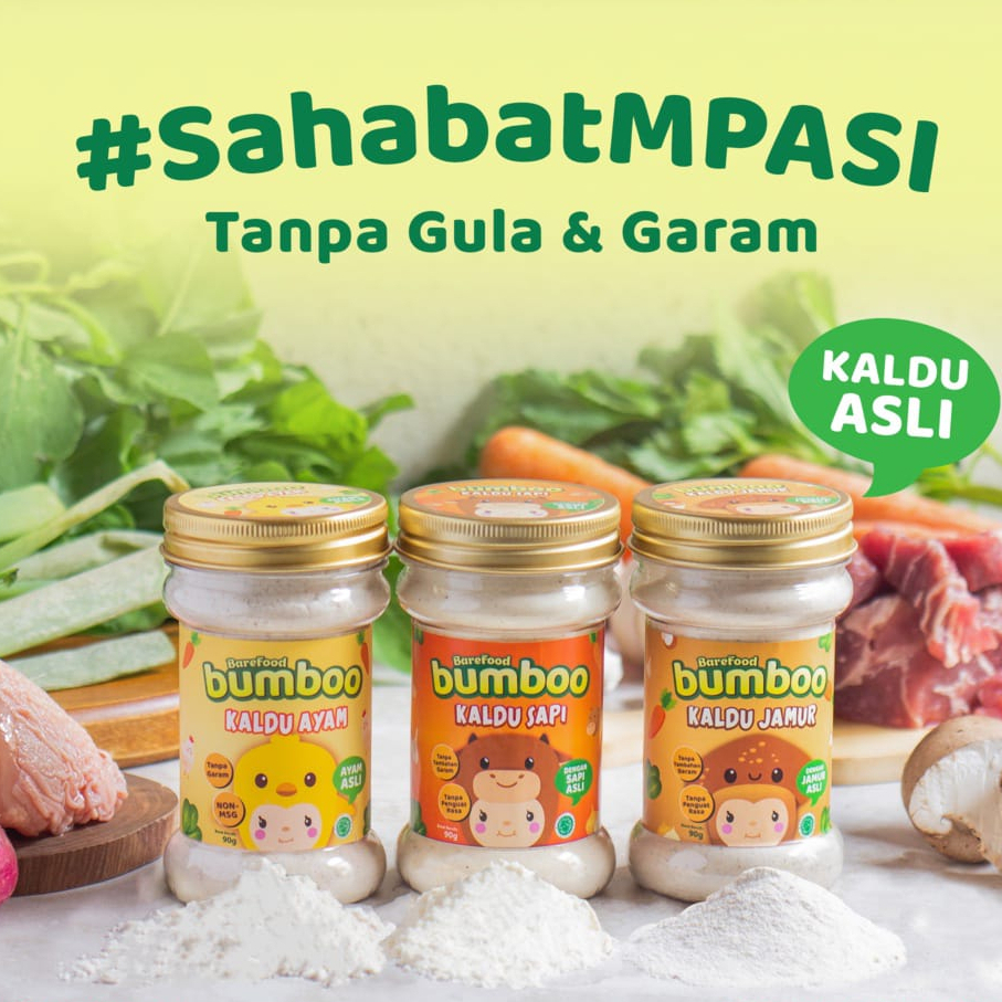 

BUMBOO Kaldu Asli - Kaldu Anak - No MSG - Tanpa Gula & Garam - Bahan Alami - Tambahan Sayur Asli