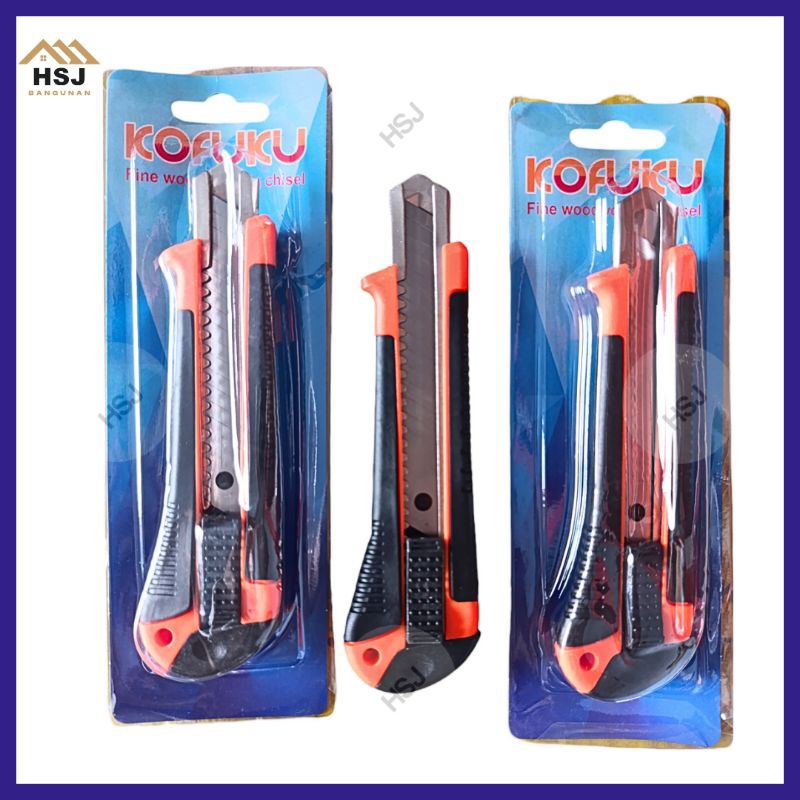 

Pisau Cutter Besar Kater Cutter Tajam Murah Pisau Cutter Serbaguna KOFUKU 18mm