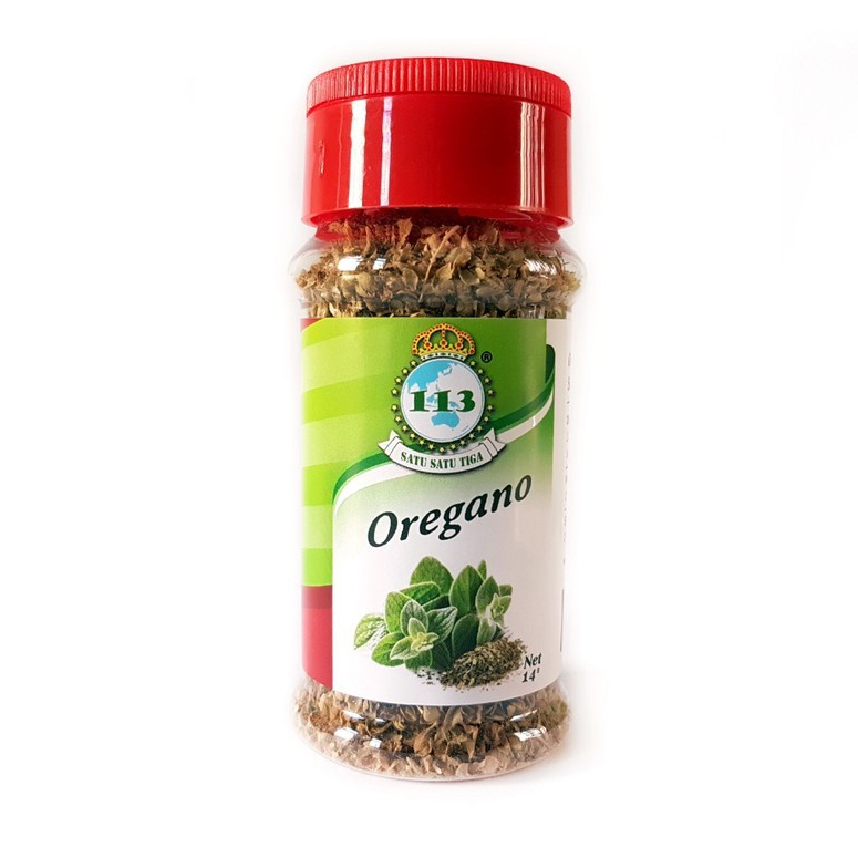 

Oregano kering merk 113 botol 14gr / daun oregano 14gr