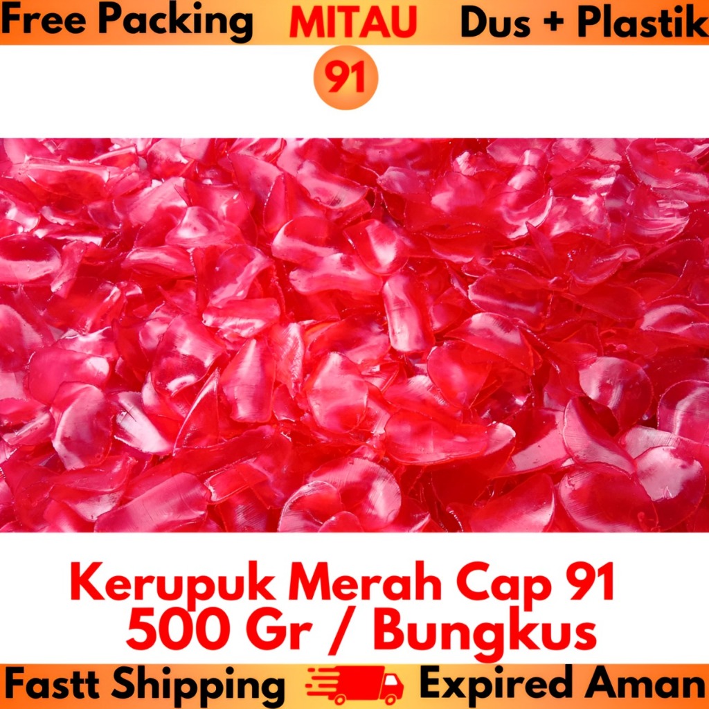 

Kerupuk Merah 500gr/Bungkus Beli 6 Bungkus Lebih Murah