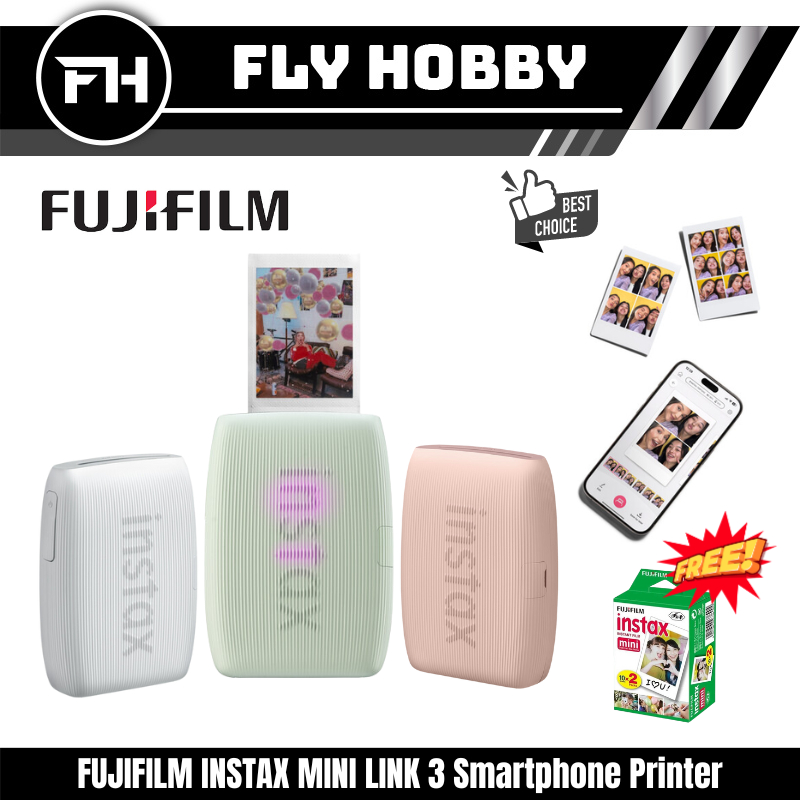 Fujifilm Instax Mini Link 3 Smartphone Printer Fuji Instant Printer HP Portable