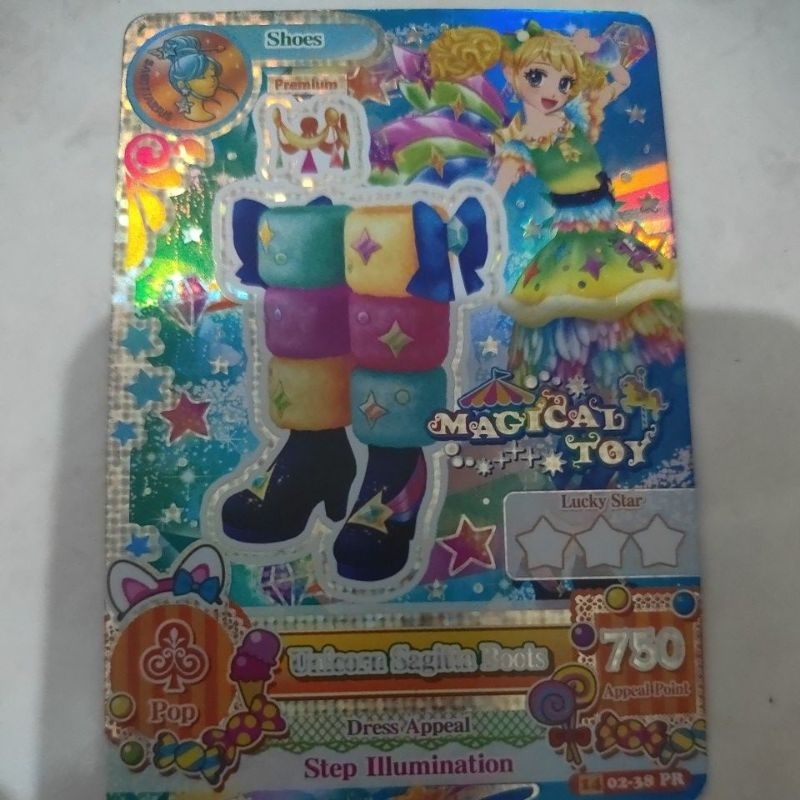 Aikatsu kartu aikatsu premium kii sagitta card ori asli