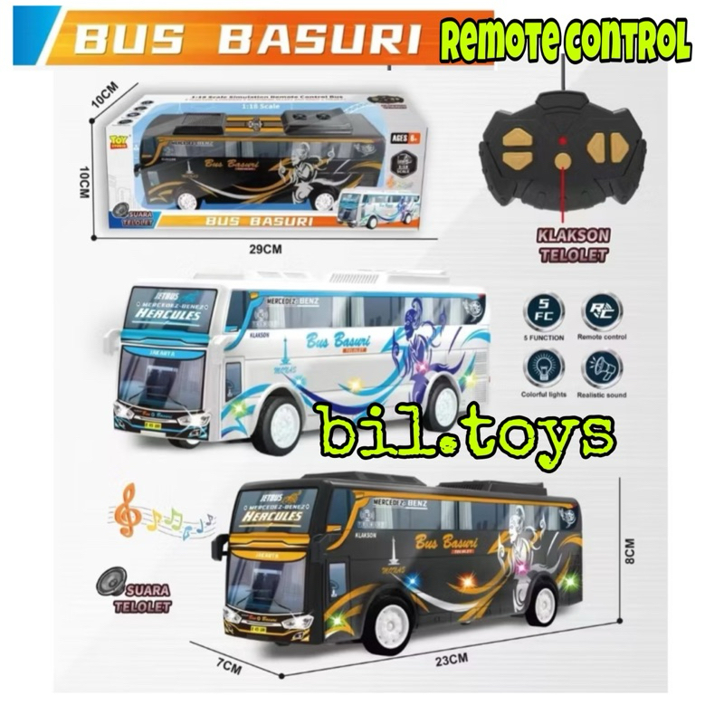 MAINAN MOBIL REMOT CONTROL BASURI RC BASURI TELOLET WAYANG