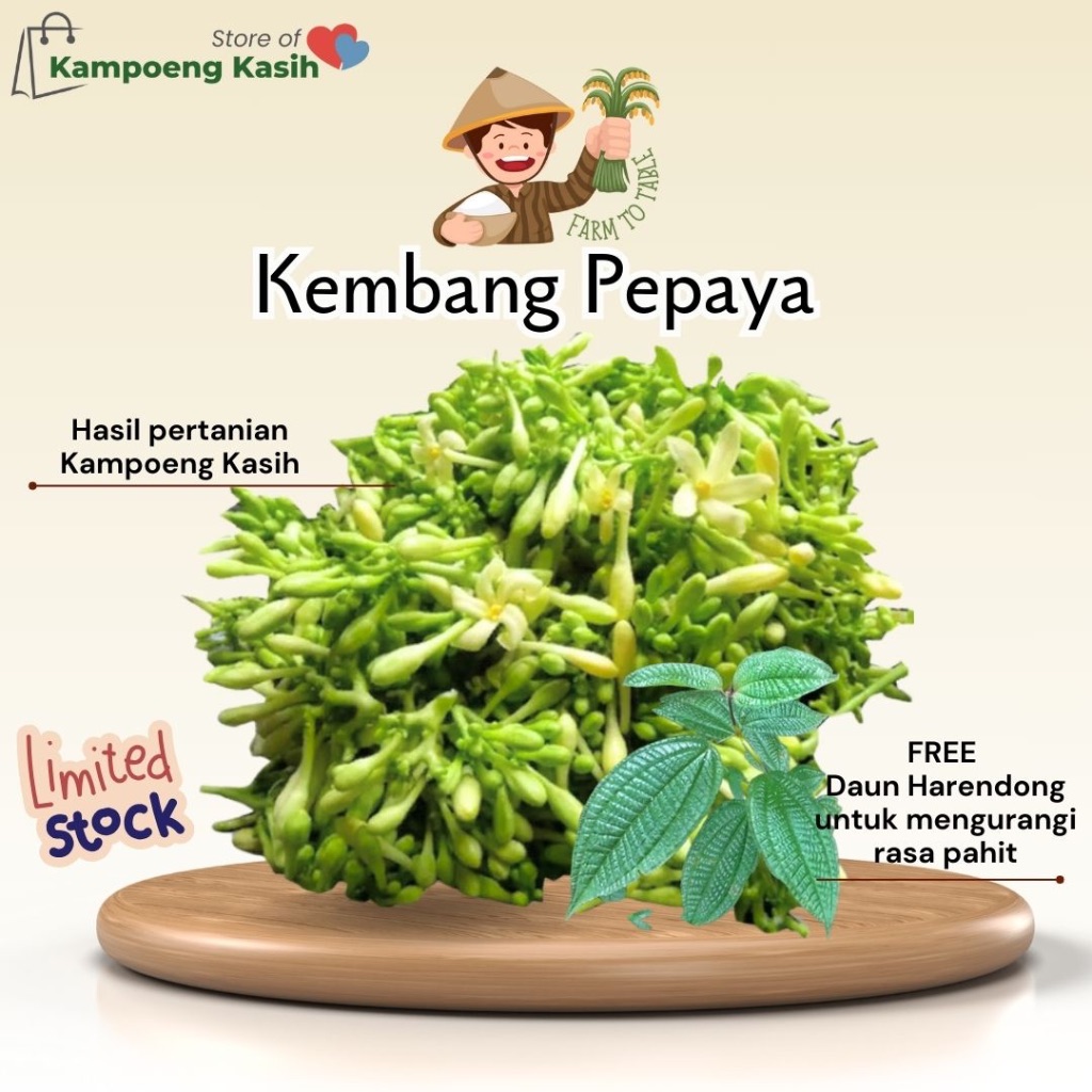 

Kembang Pepaya / Bunga Pepaya 250gram