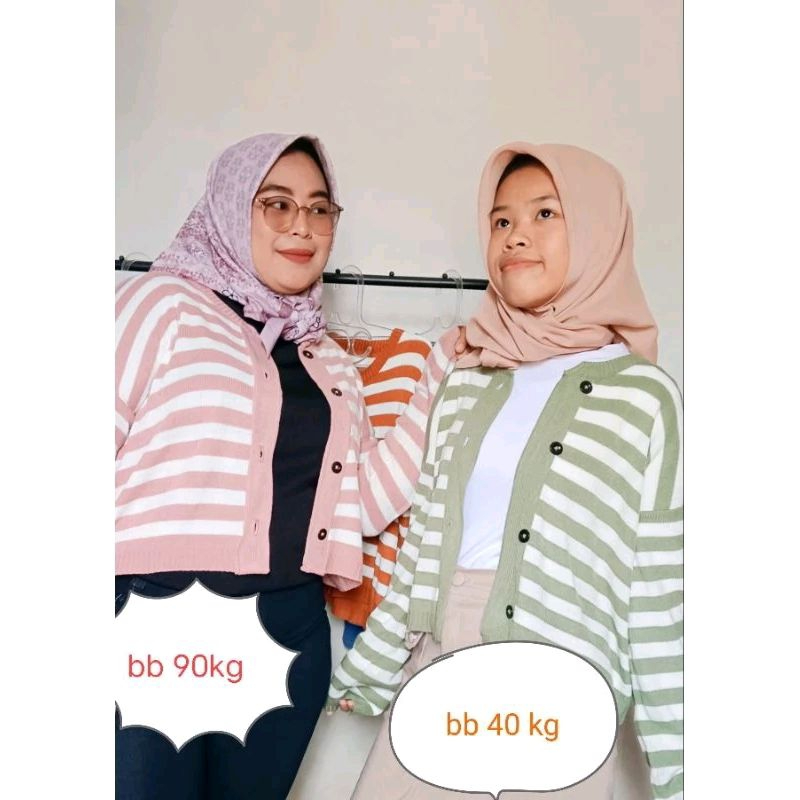 Cardigan Rajut Oversize Crop Top Maudy
