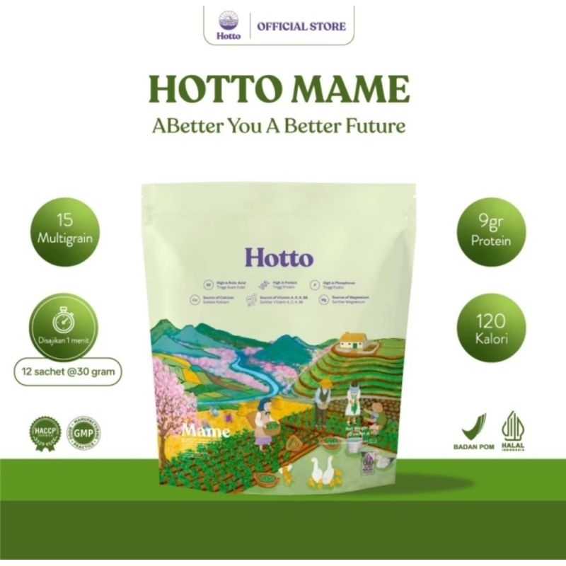 

HOTTO MAME MULTIGRAIN PROTEIN WITH EDAMAME 1POUCH 12 SACHET