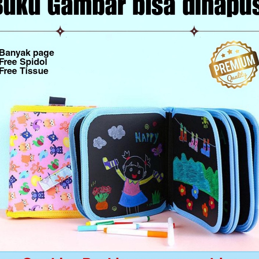 

BUNDLE SPESIAL Buku Gambar Portable Buku Gambar Ajaib Anak Bisa Dihapus