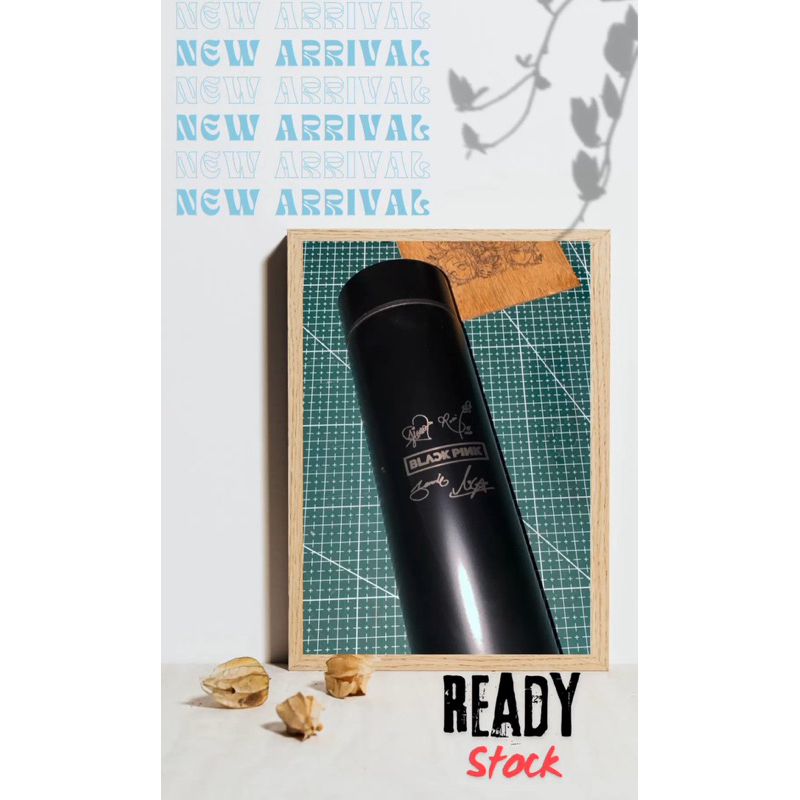 TUMBLER LED BLACK PINK ( KEREN KALI )