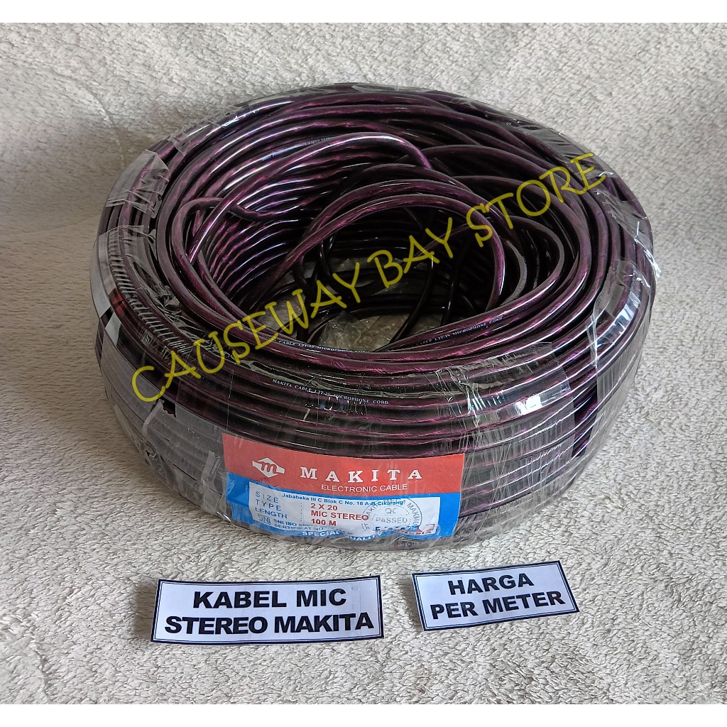 KABEL MIC STEREO PER METER MAKITA