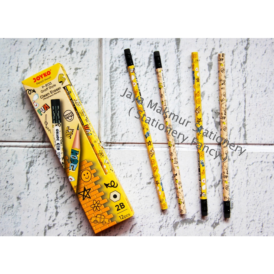 

MURAH ABIIEZZZZ Pensil 2B Clean Eraser Graff Style P8133 1 Lusin