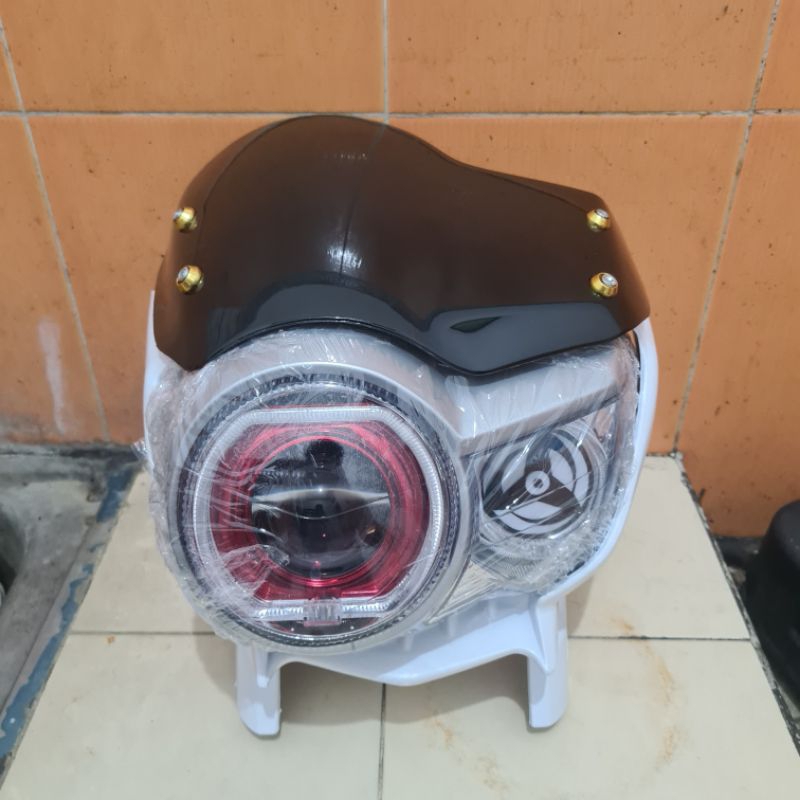 Lampu Tiger Biled AES turbo g2 Lampu depan Tiger Revo PC Biled AES turbo g2+saringgan