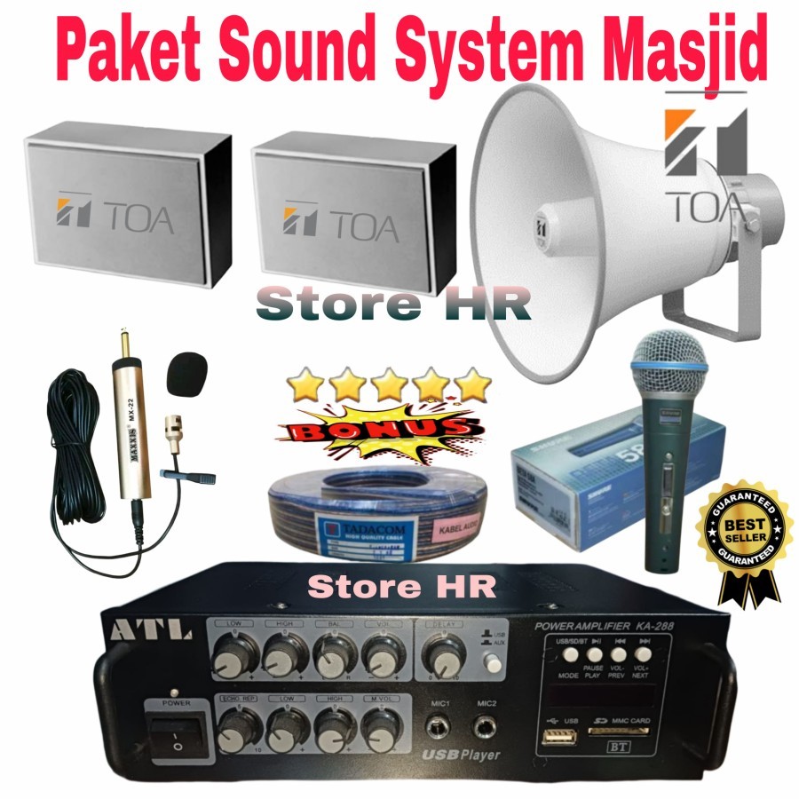 paket sound toa masjid mushola speaker toa