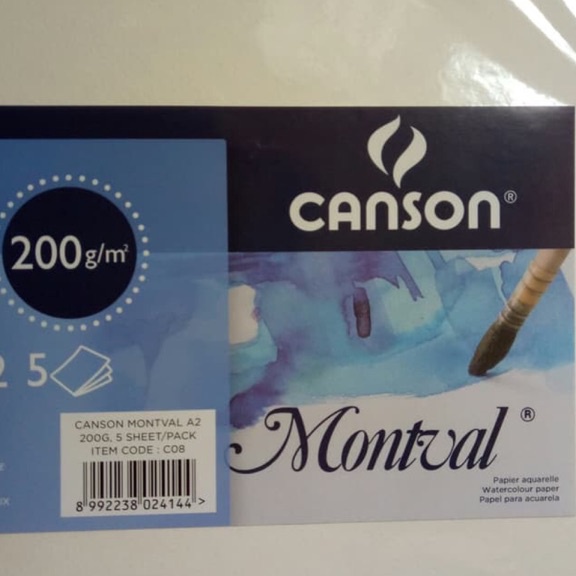 

POTONGAN HARGA Canson Montval A2 2gsm 5sht watercolor paper