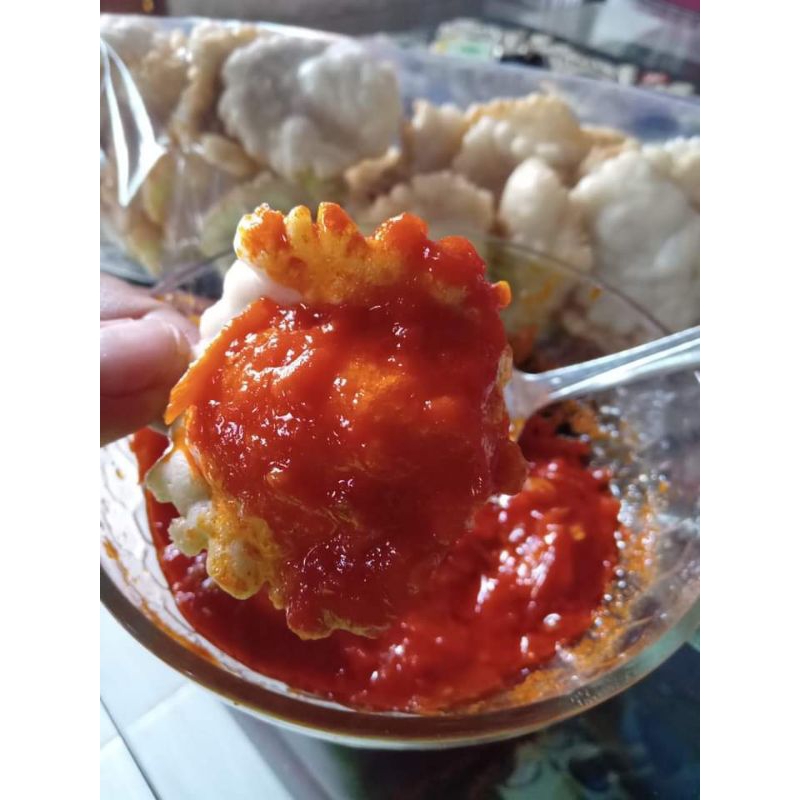 

kemplang tunu mini sudah sama sambel