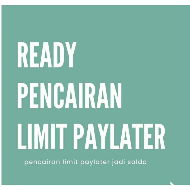 

TOPUP pakai limit paylateeerrr terpercaya