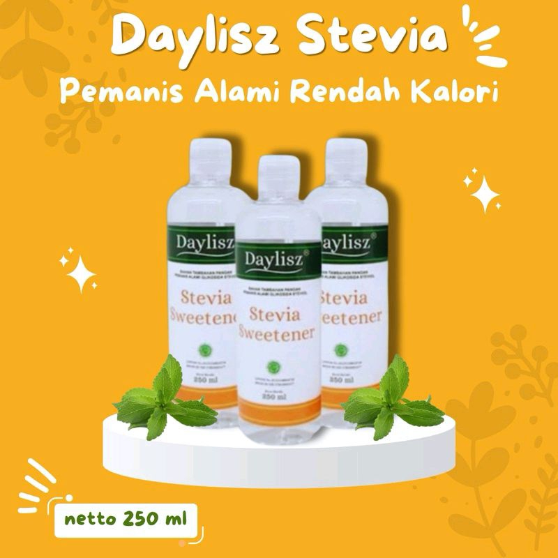 

250 ml Daylisz Stevia Original Gula Cair Sweetener Pemanis Alami steffi