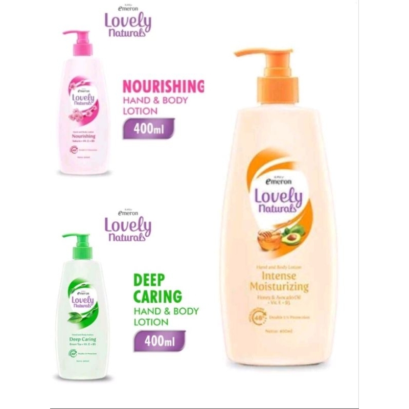 Handbody Lotion Emeron Lovely Natural Pump 400ml