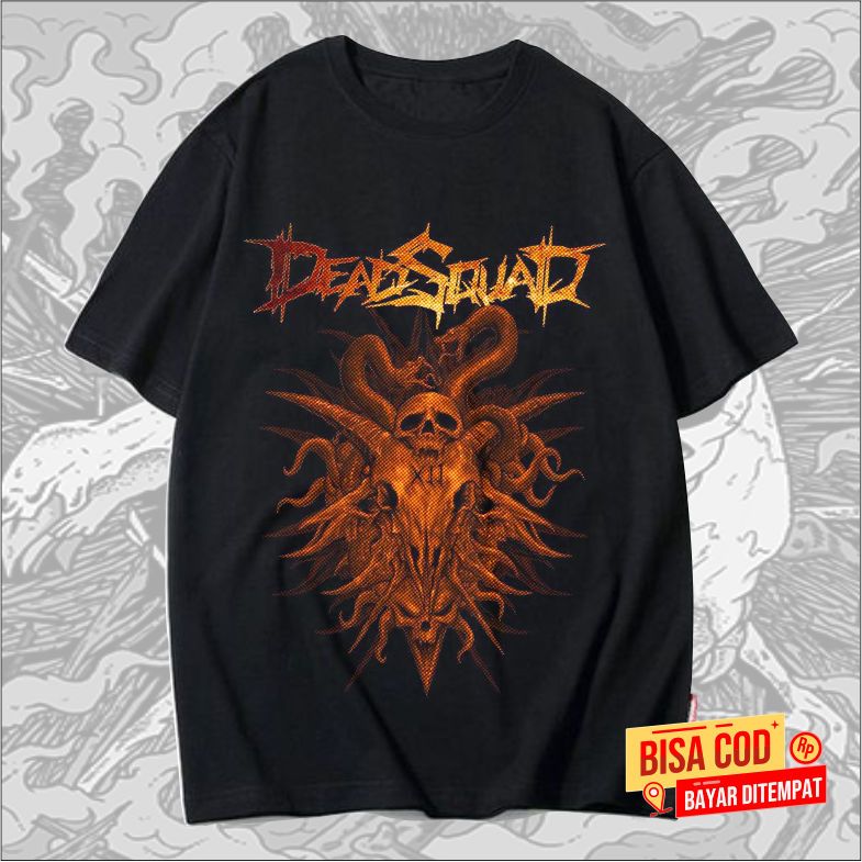 KAOS pendek pria band metal DEADSQUAD original distro - kaos lengan pendek METAL DEADSQUAD distro or