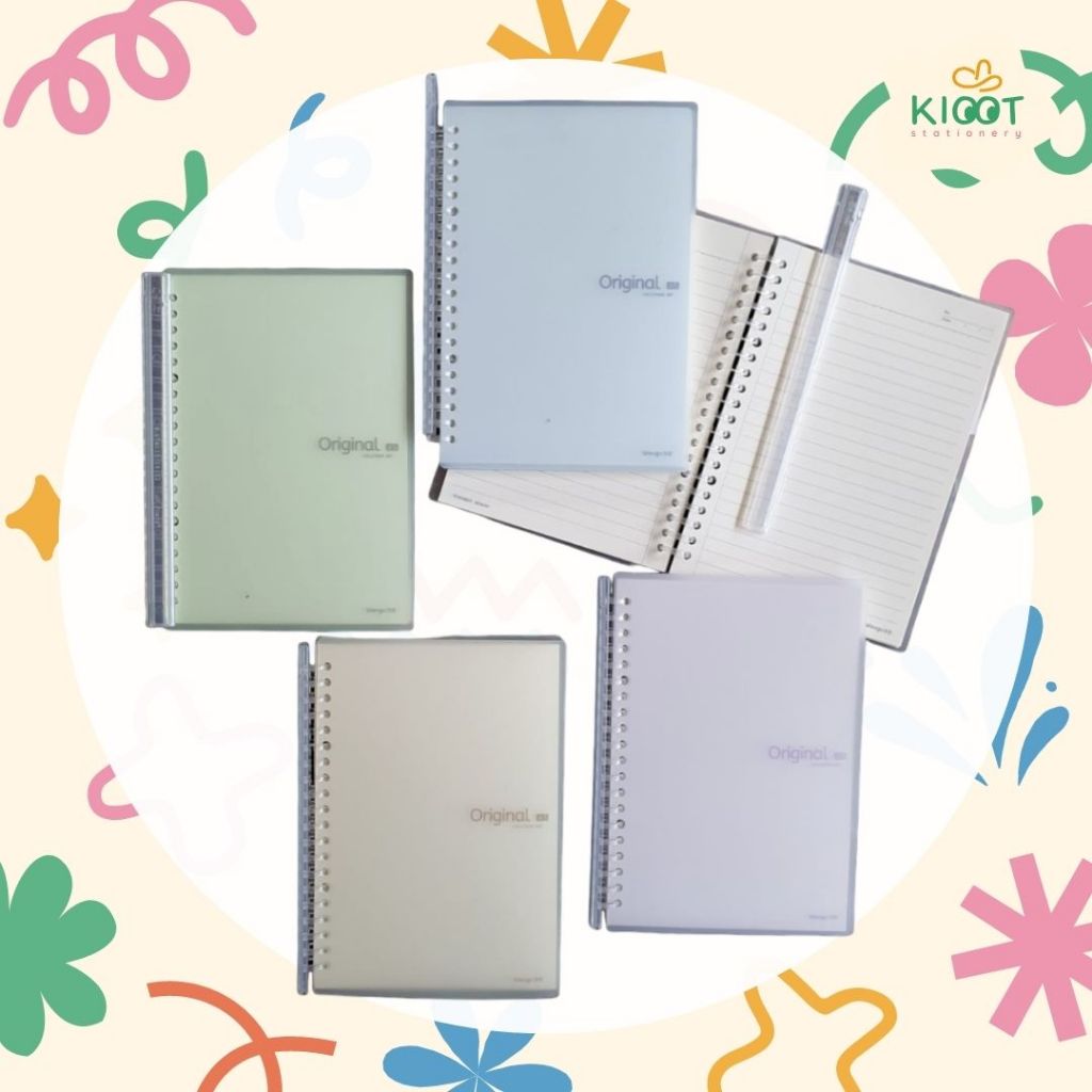 

Kioot - Buku Tulis Spiral A5 / Notebook Ring Catatan Sekolah Kuliah Simple Warna Aesthetic PL-096