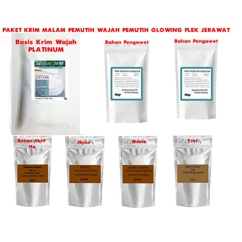 PAKET KRIM SUPER PLATINUM KRIM MALAM NIGHT CREAM KRIM GLOW FLEK MELASMA KRIM PEMUTIH JERAWAT WAJAH F