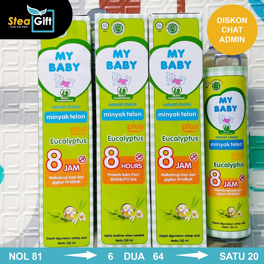 Minyak Telon My Baby Plus Eucalyptus 150Ml Minyak Telon My Baby 60Ml Minyak Telon My Baby 90Ml Minya