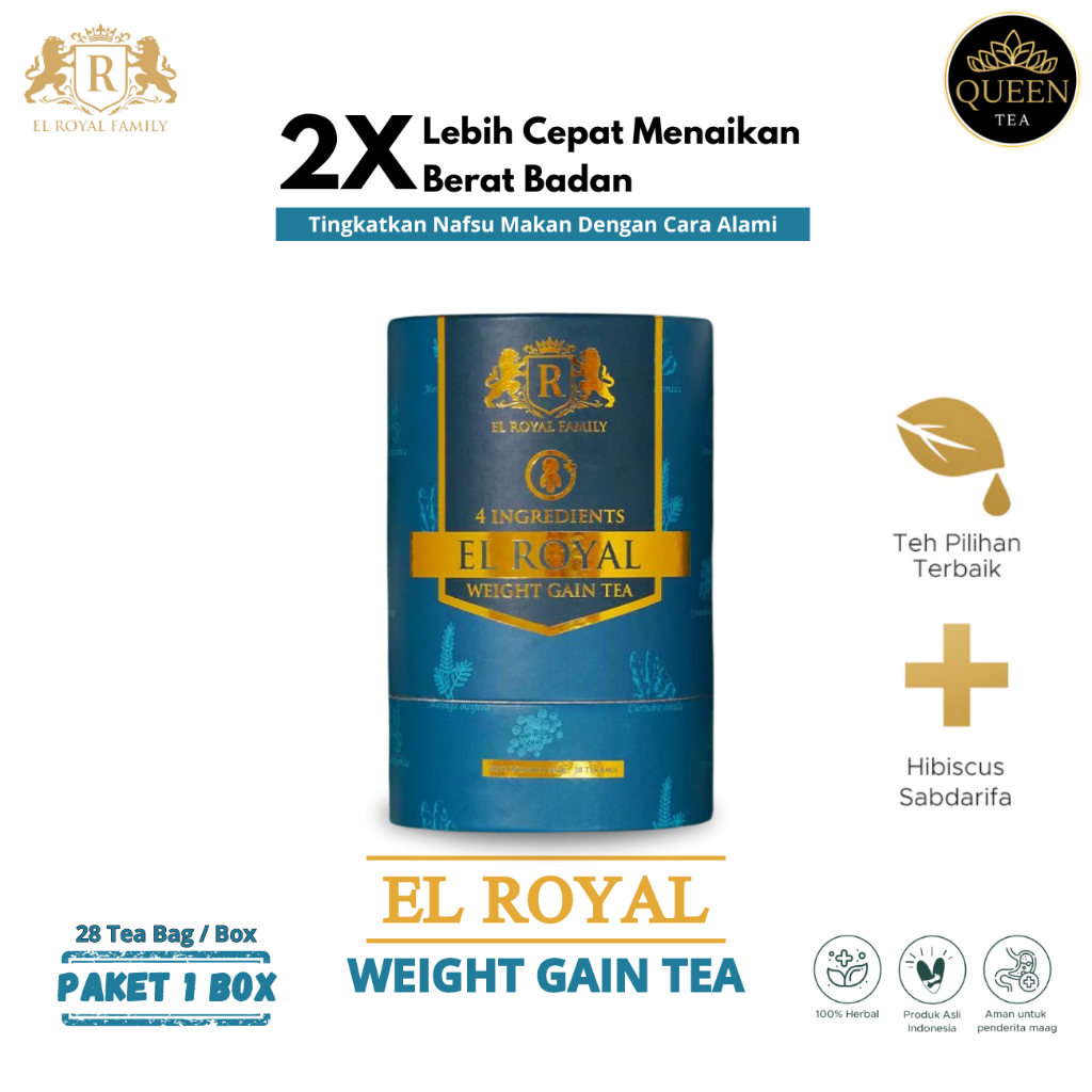 

El Royal Weight Gain Tea Solusi Menaikan Berat BadanTanpa Efek Samping 2x Lebih Cepat Menaikan Bb