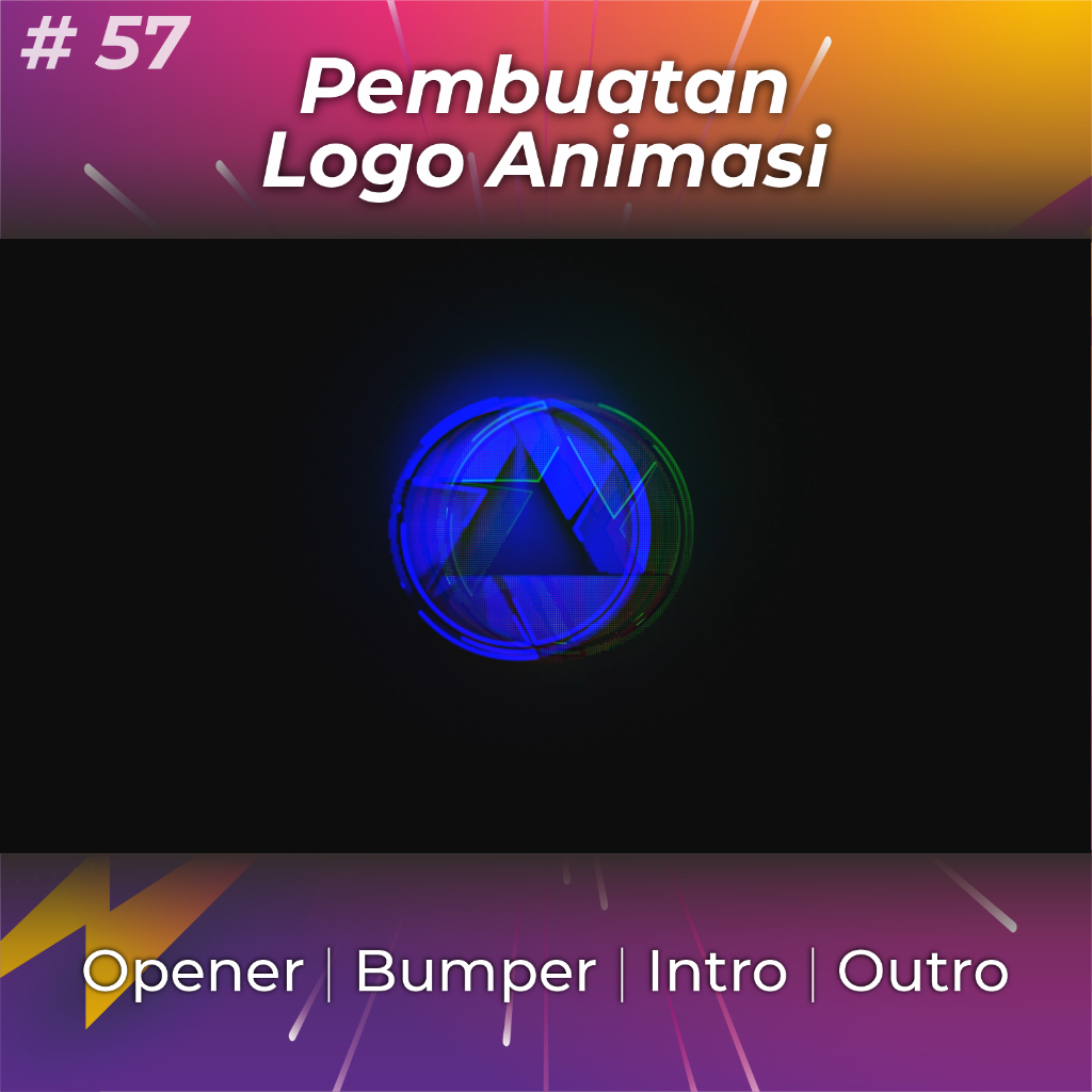 Jasa Pembuatan Video Animasi Opening Intro Outro Logo untuk Youtube Instagram Tiktok
