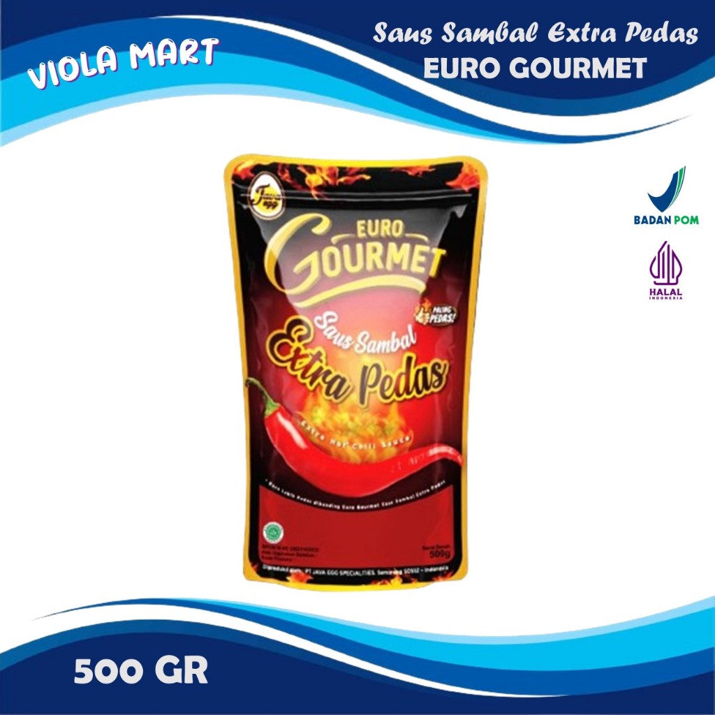 

Saus Sambal EURO GOURMET 500gr - Saus Sambal EXTRA PEDAS
