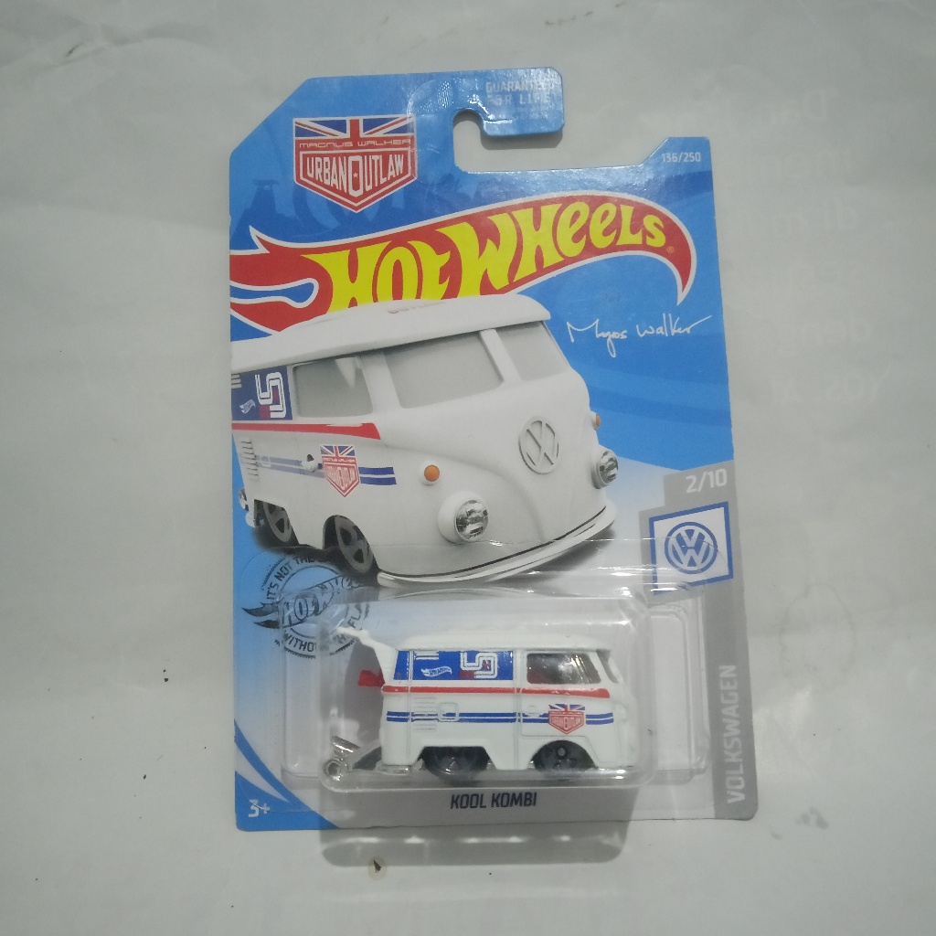 Hot Wheels Kool Kombi putih-Volkswagen Diecast mobil VW mainan anak