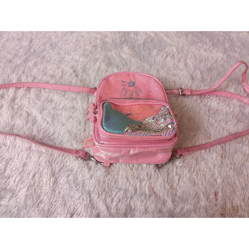 preloved tas smiggle anak pink