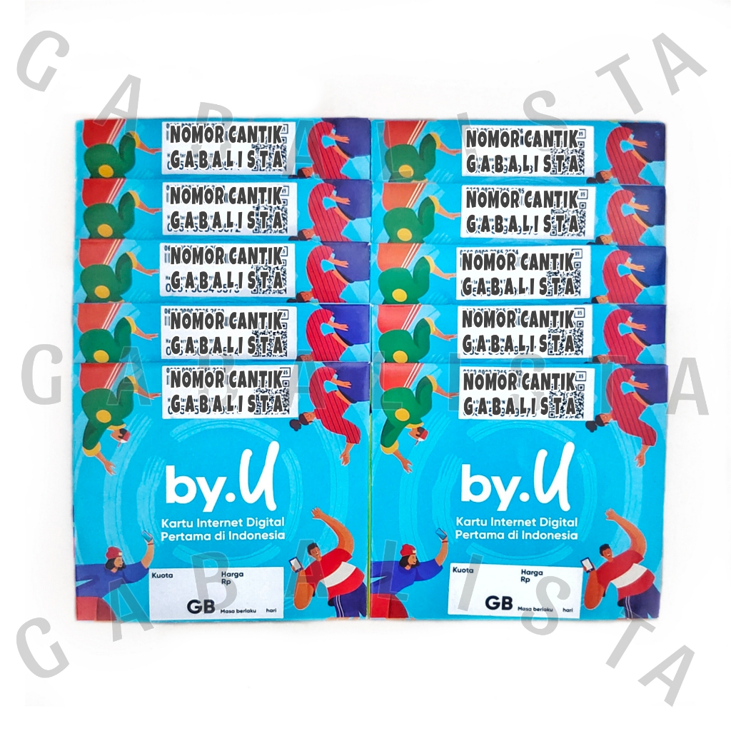 Kartu Perdana By.U 3gb 4G/5G Masa Aktif selamanya By Telkomsel