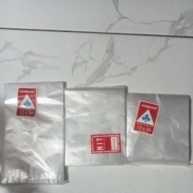 Plastik pp kembang tebal 03 ukuran 10x15 10x20 11x20 11x25 12x16 12x20 12x25 12x30 13x20 13x25 13x30