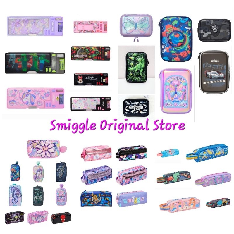 

(ORIGINAL STORE) Smiggle Character Pencil Case (Tempat Pensil Anak Smiggle)