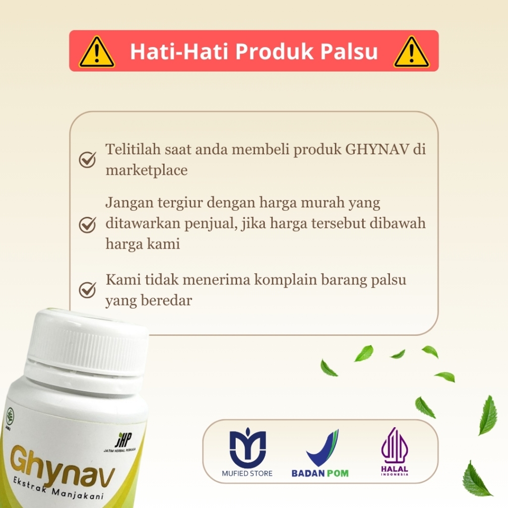 JHN01 GHYNAV Original 100% Herbal BPOM Obat Keputihan Perapat Miss V Keset Bebas Bau Jamur & Kanker